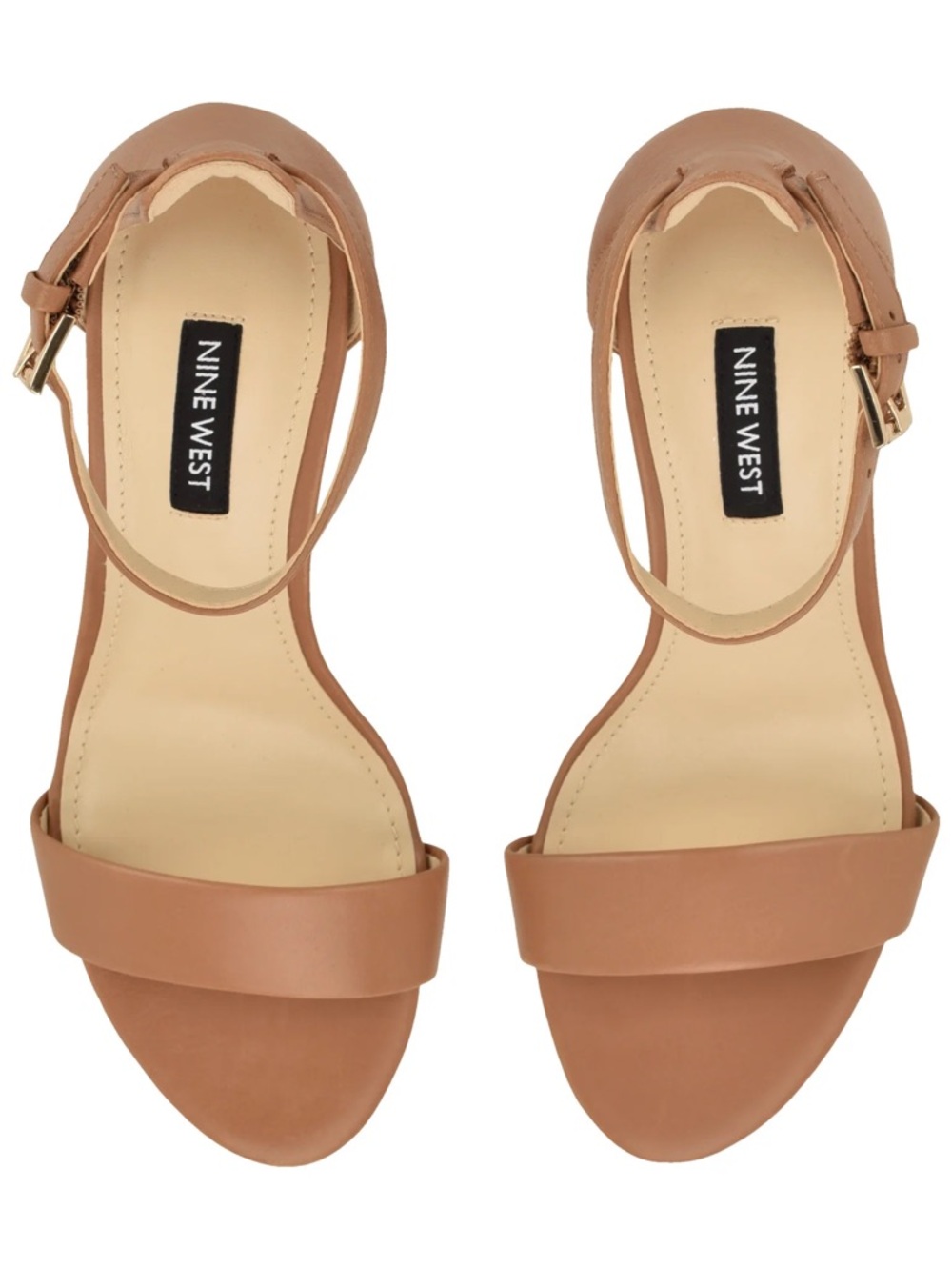 Nine West Women’s Cognac Ankle-Strap Sandals